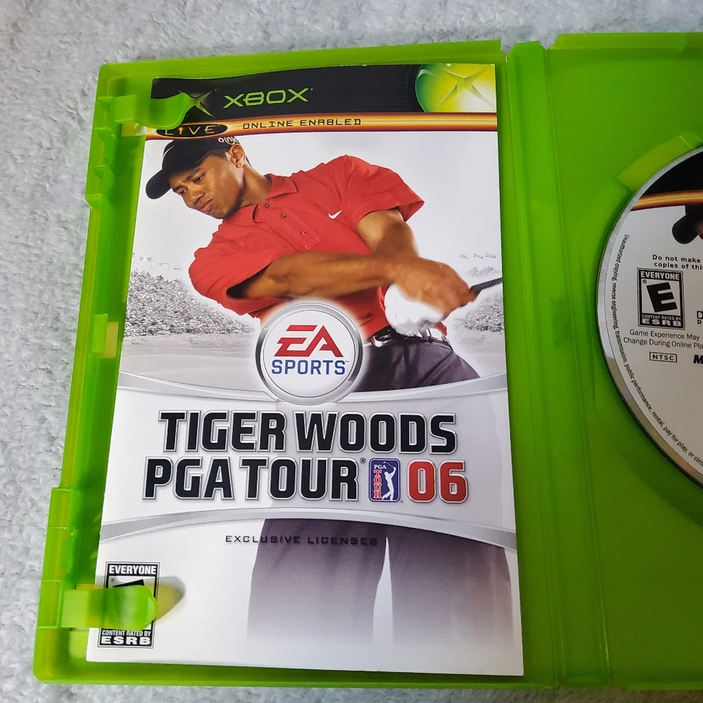 Tiger Woods PGA Tour 06 Microsoft Original Xbox, 2006 Complete In Box Golf